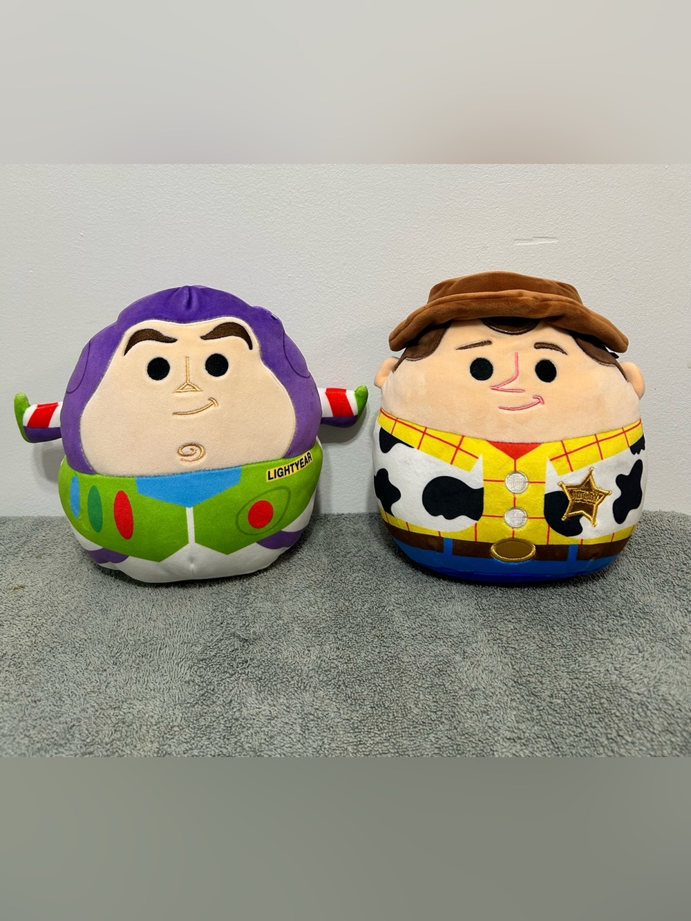 Disney Pixar Buzz Lightyear and Woody Squishmallows Set 8” Tall